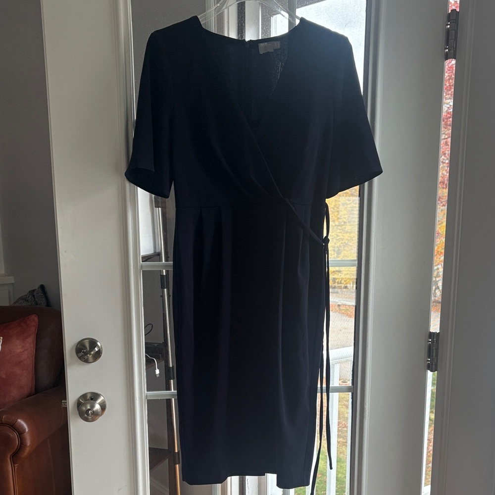 ASOS Black Midi Wrap Dress